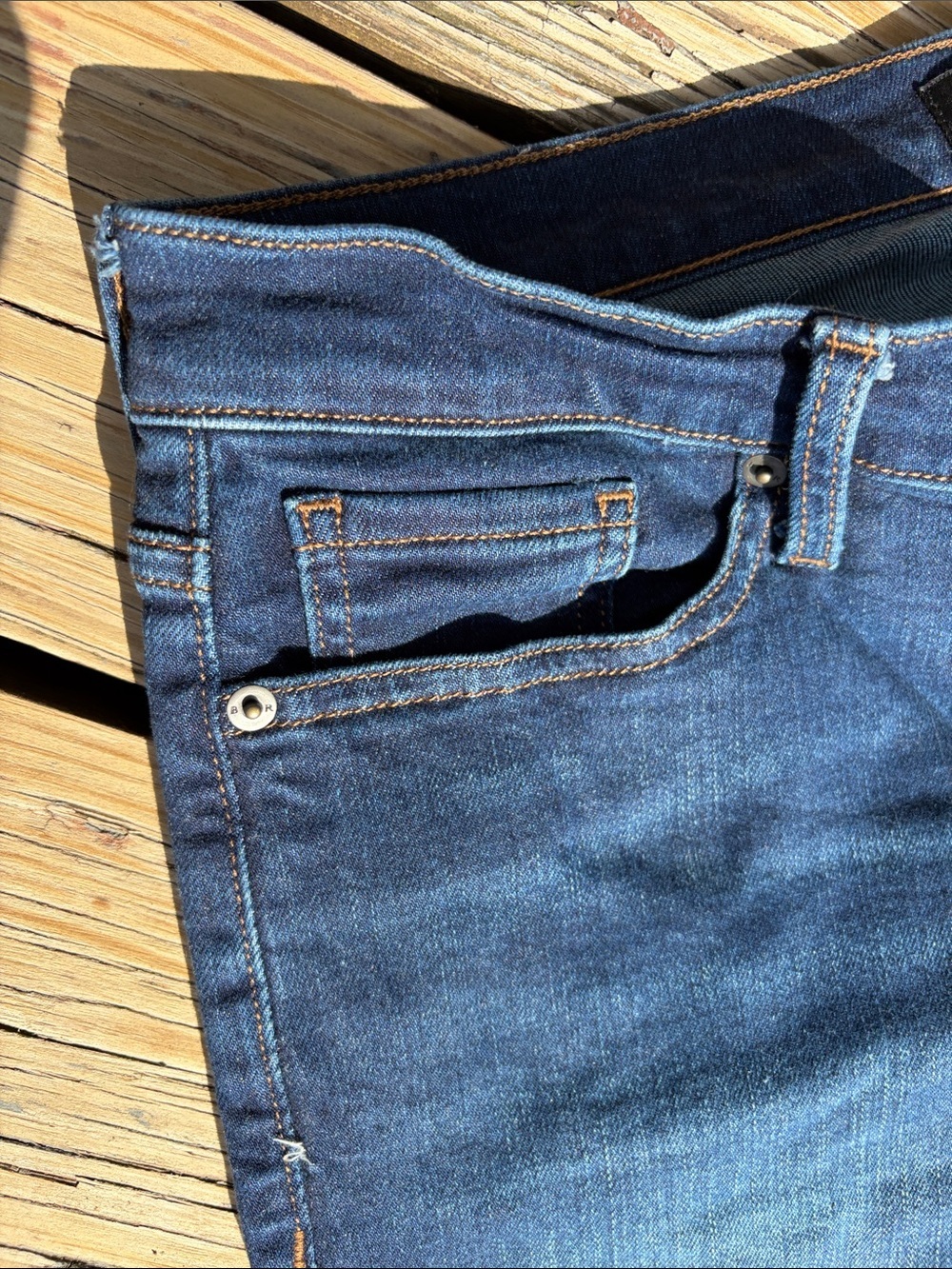 Banana Republic Factory Dark Indigo Skinny Jeans 31/12 - Picture 5 of 8